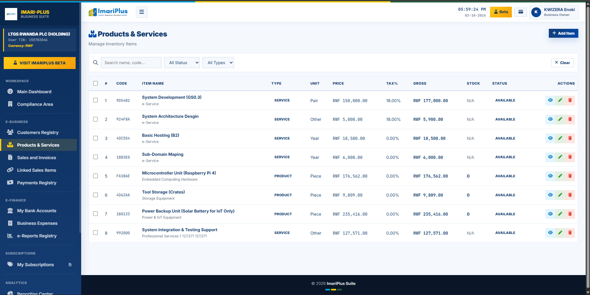 Products & Services