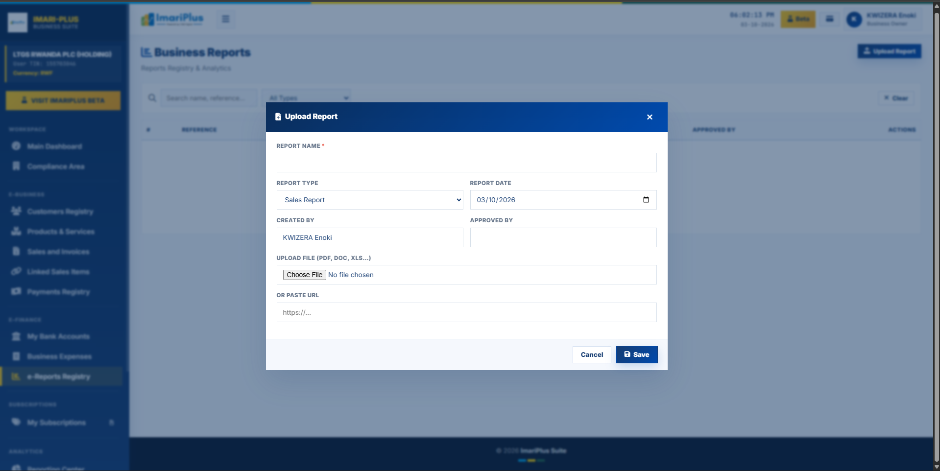 Reports Registry